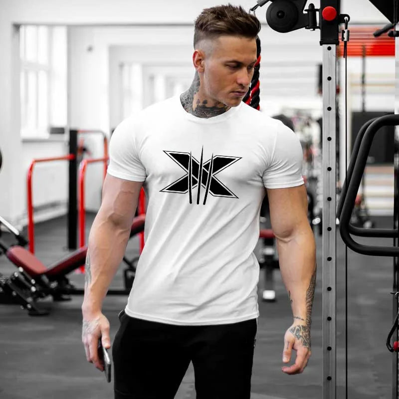 Men's Slim-Fit Cotton Training T-Shirt
