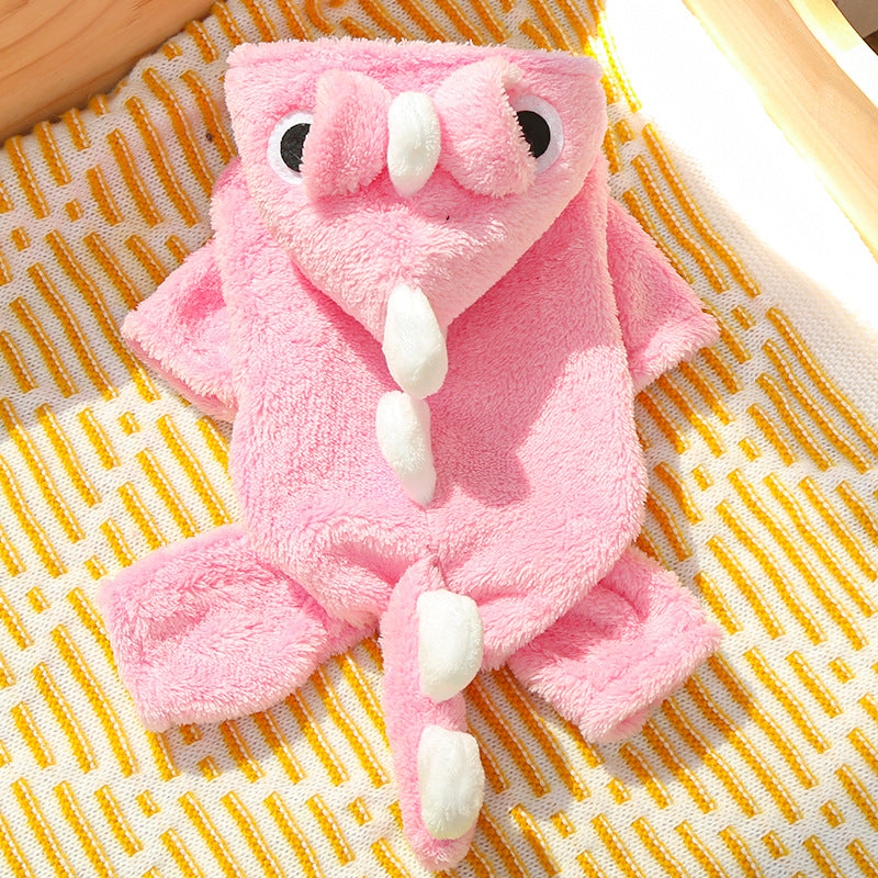 Pet Dog & Cat Cartoon Costume Coat — Warm Four-Legged Winter Clothes