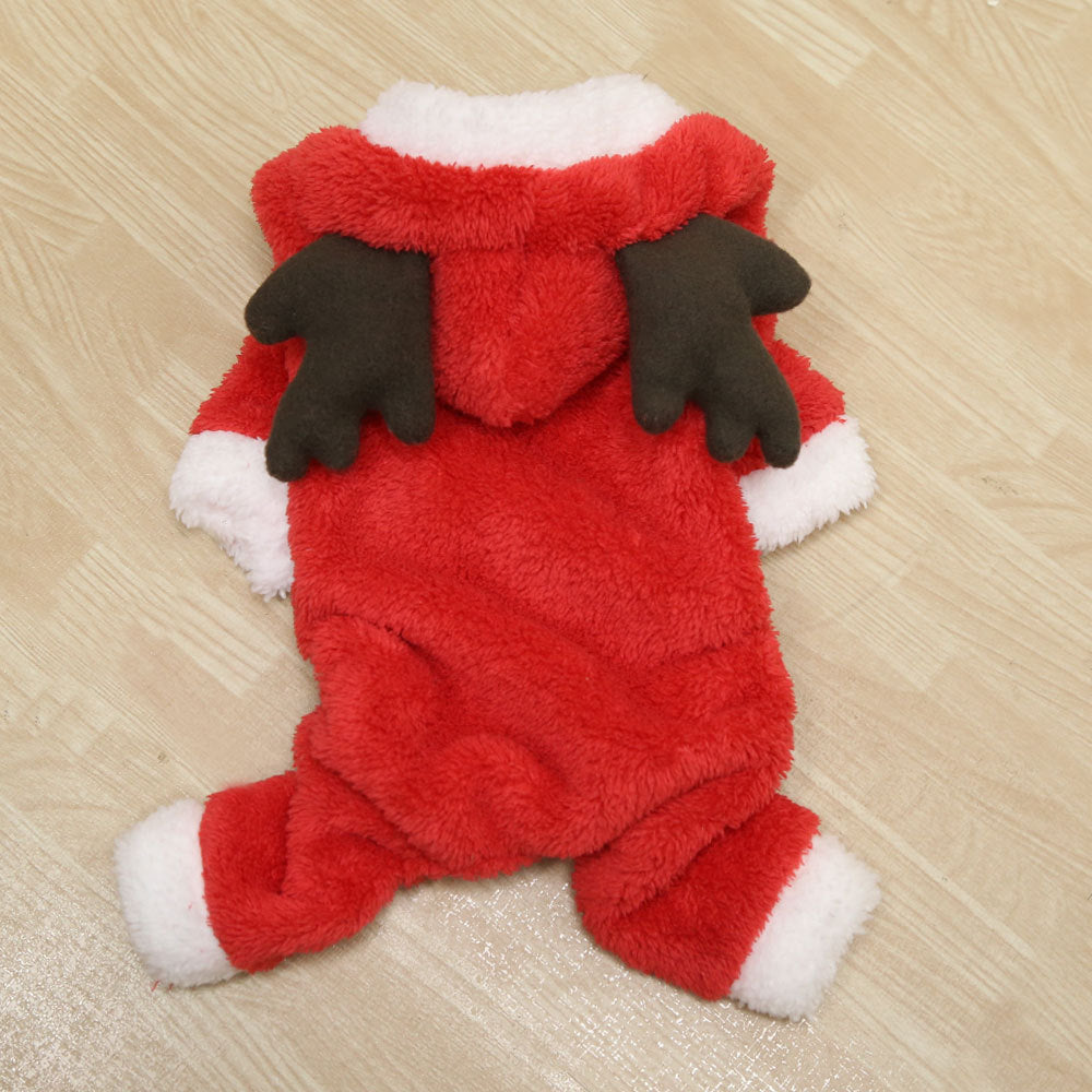 Pet Dog & Cat Cartoon Costume Coat — Warm Four-Legged Winter Clothes