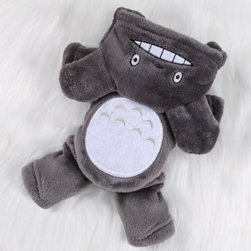 Pet Dog & Cat Cartoon Costume Coat — Warm Four-Legged Winter Clothes