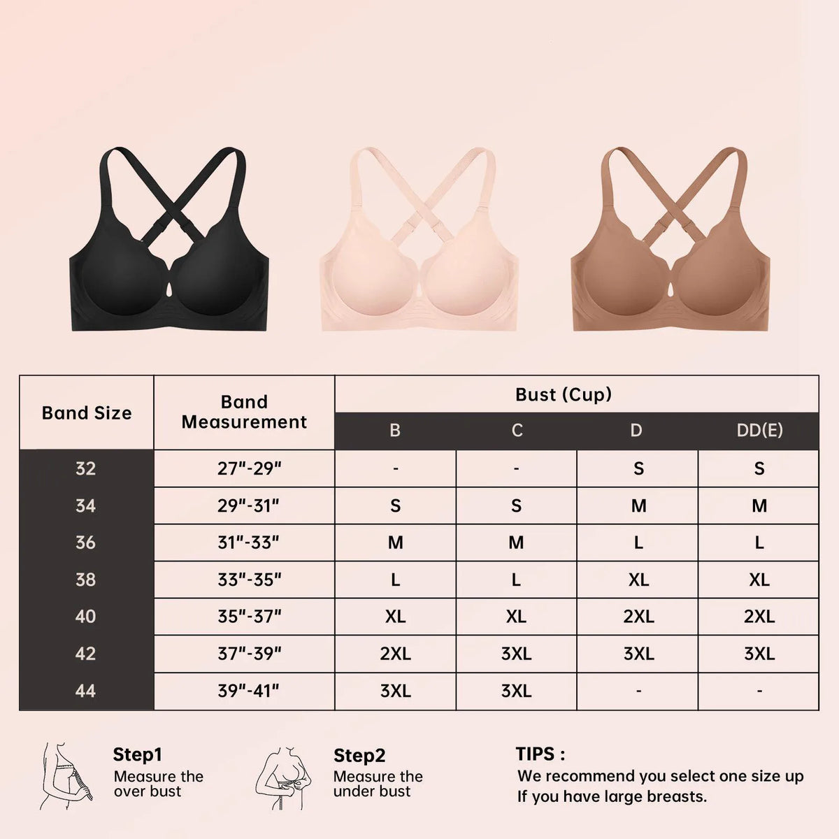 Wireless Bras for Women Wave Push Up No Underwire Bralettes Seamless Full Coverage Support Lift Everyday Bra