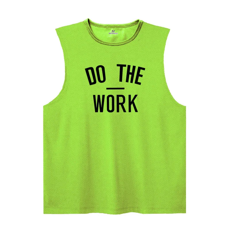 Men's "Do The Work" Mesh Gym Tank