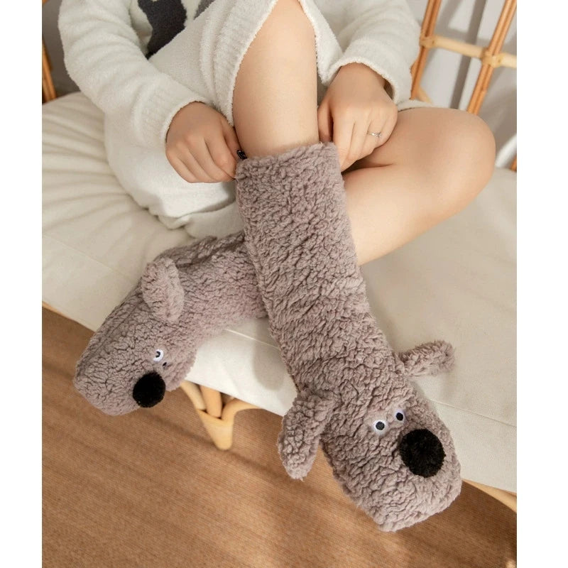 Cute Socks Adults Sleeping Socks Winter Snow Home Maternity Sock Leg Warmer Carpet Socks Slippers Funny Floor Socks