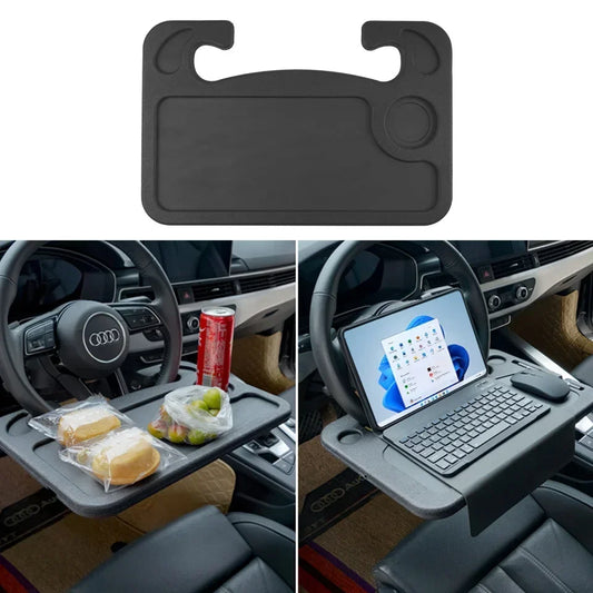 Car Steering Wheel Desk – Portable In-Car Dining & Laptop Tray Table