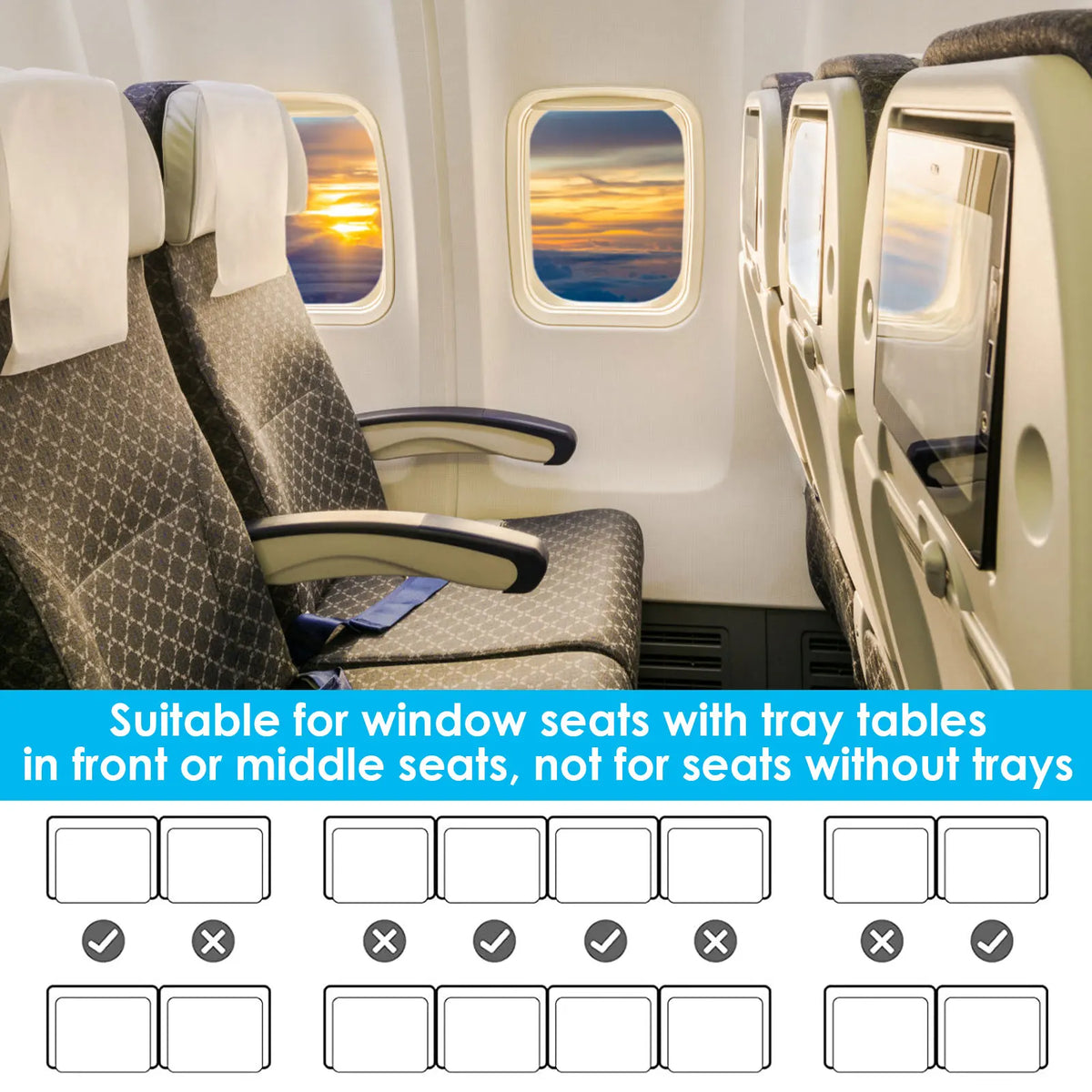 Kids Airplane Seat Extender & Footrest Hammock – Portable Travel Bed for Toddlers