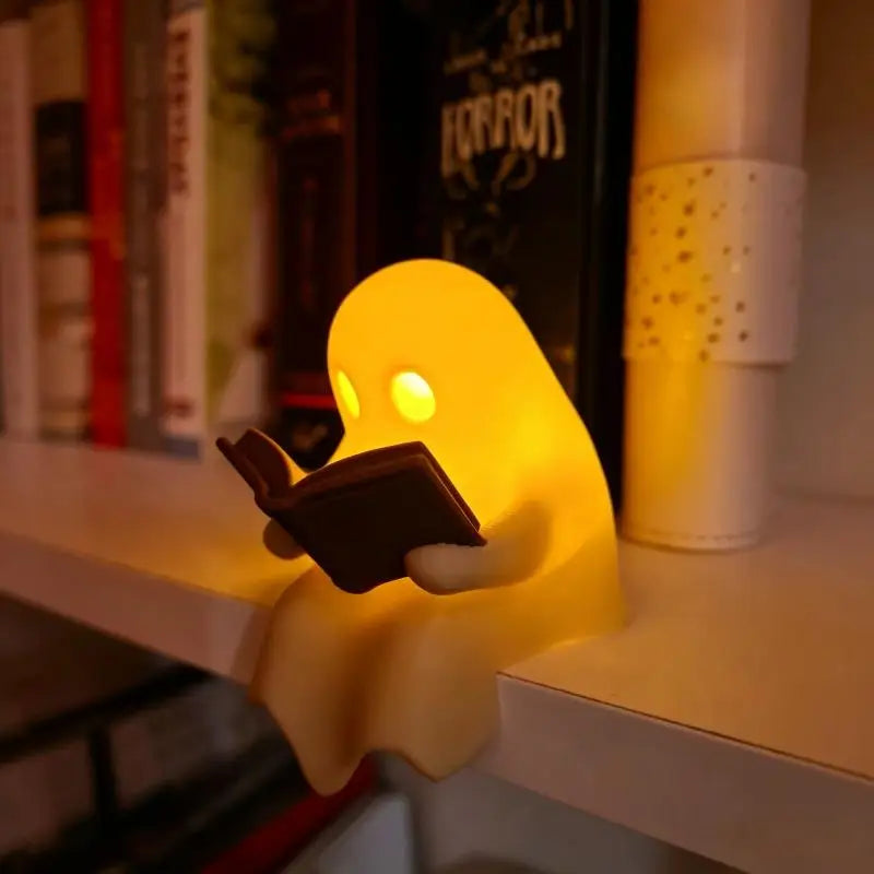 Cute Ghost Reading Book Lamp