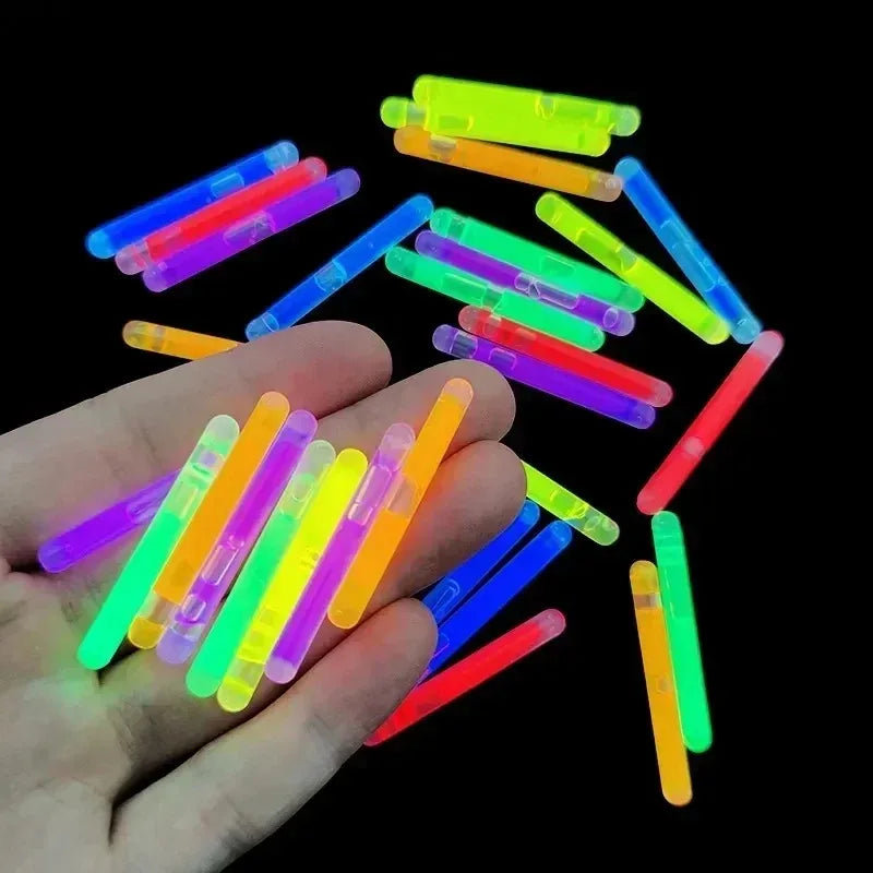 100/10PCS Glowing Sticks Fishing Float Rod Lights Chemical Fluorescence Sticks for Wedding Decoration Home Party Clubs Supplies