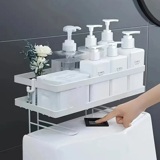 Over-Toilet Storage Shelf – Bathroom Organizer Rack, Space-Saving Bathroom Accessories