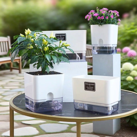 Self-Watering Double-Layer Flower Pot