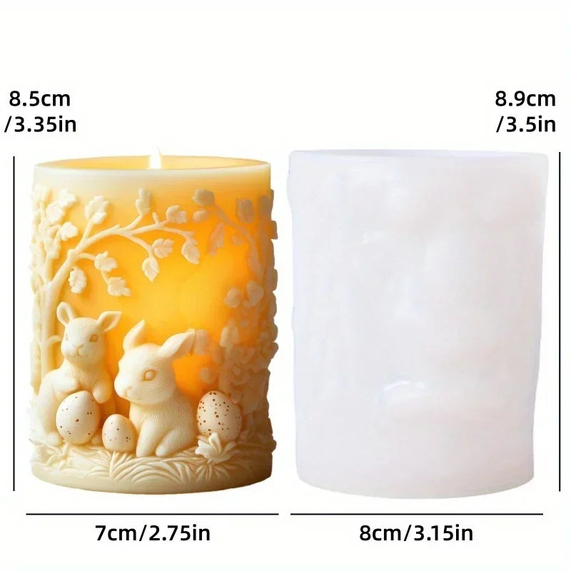 Jesus Horse Cylindrical Scented Candle Silicone Mold Wings Jesus Horse Galloped MoldS Jesus Angel Resin Plaster Mould