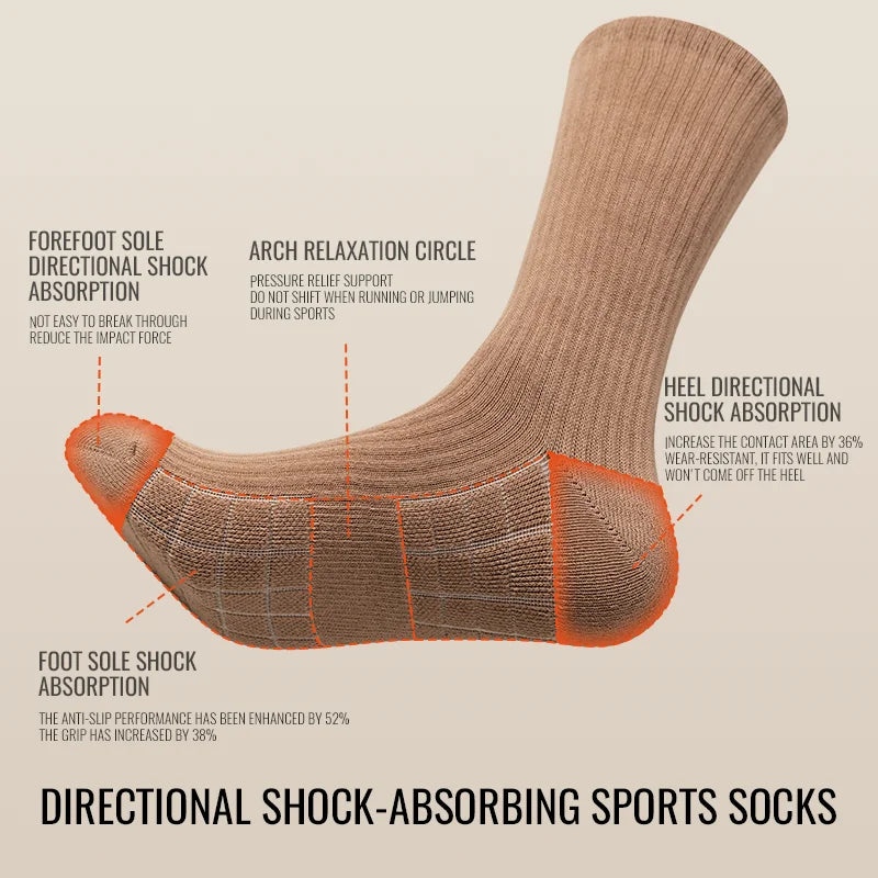 MiiOW Winter Thermal Warm Sock Thicken Cotton Sock Cold Resistant Terry Sock Snow Towel Bottom Sock Anti Sweat Moisture Wicking