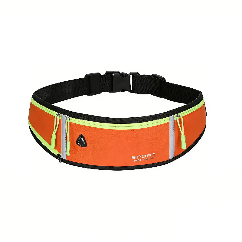 Running Waist Bag Sport Phone Bag Waterproof Reflective Comfortable Adjustable Wear Resistant Belt Bag for Women Men Cycling