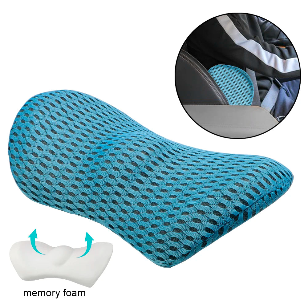 Low Back Cushion Interior Accessories Bed Sleeping Pillow Car Seat Waist Pillow Lumbar Support Pillow Memory Foam Car Cushion