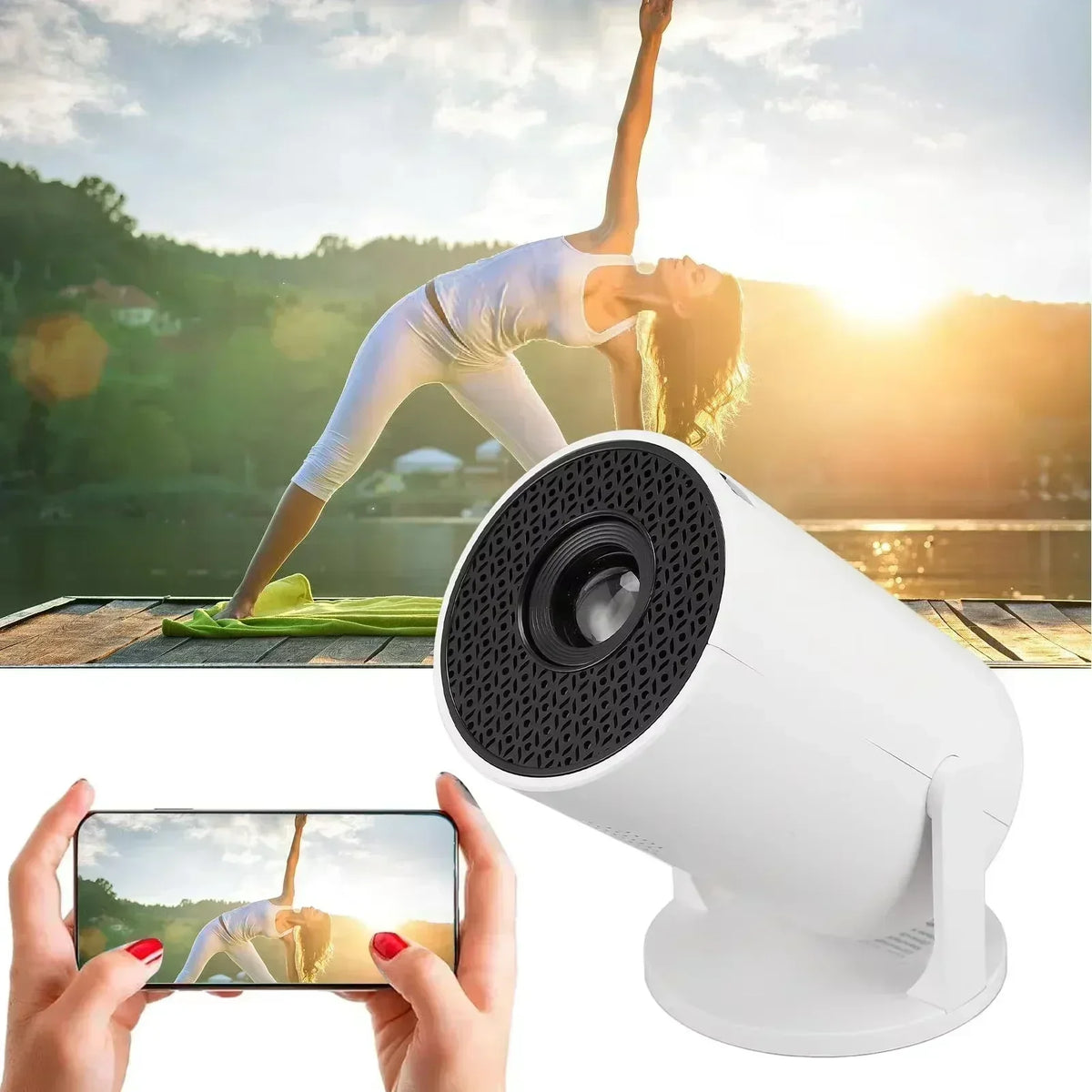 Mini Smart Projector — 4K WiFi & Bluetooth Portable Home Cinema