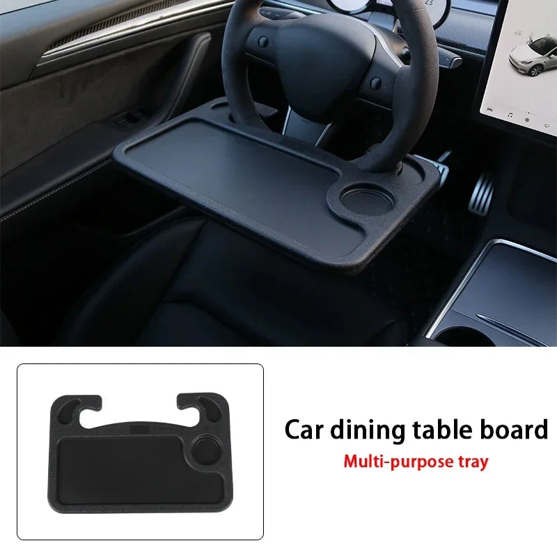 Car Steering Wheel Desk – Portable In-Car Dining & Laptop Tray Table