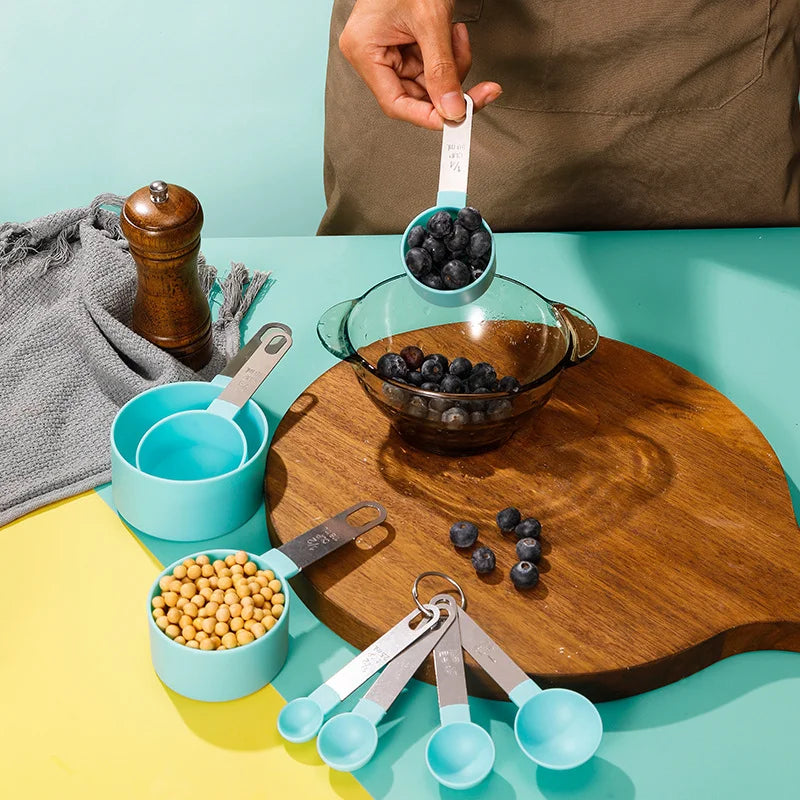 8-Piece Stackable Measuring Cups & Spoons Set