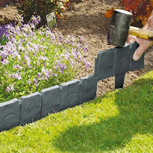 Faux Stone Garden Edging Fence