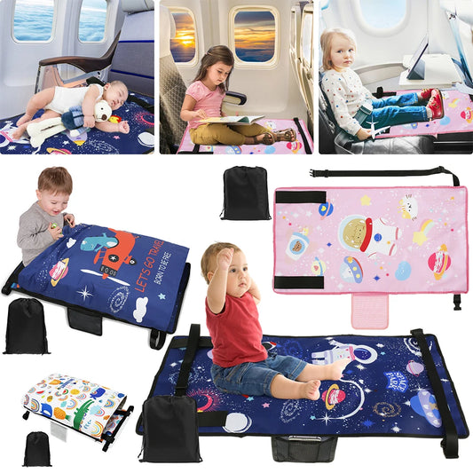 Kids Airplane Seat Extender & Footrest Hammock – Portable Travel Bed for Toddlers