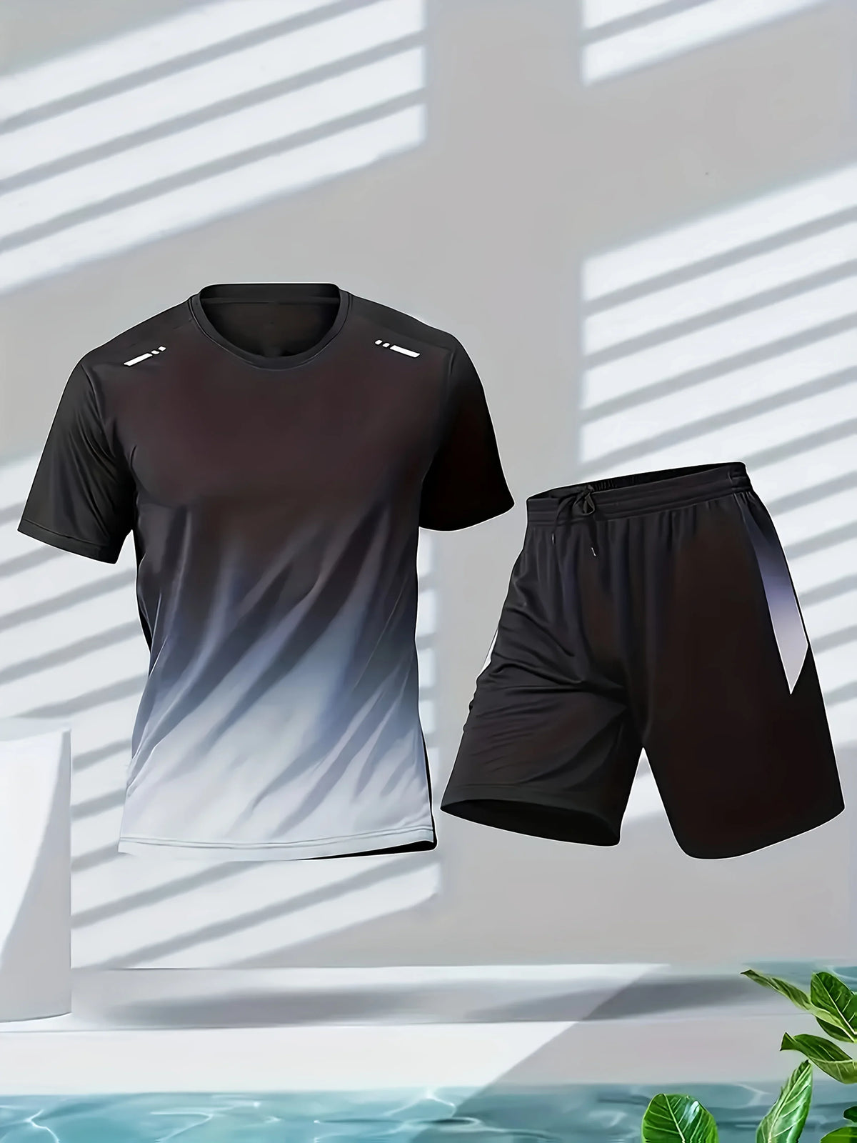 Men's Quick-Dry Sports T-Shirt & Shorts Set