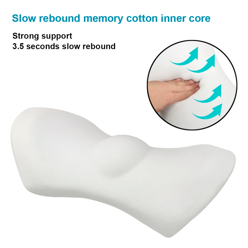 Low Back Cushion Interior Accessories Bed Sleeping Pillow Car Seat Waist Pillow Lumbar Support Pillow Memory Foam Car Cushion
