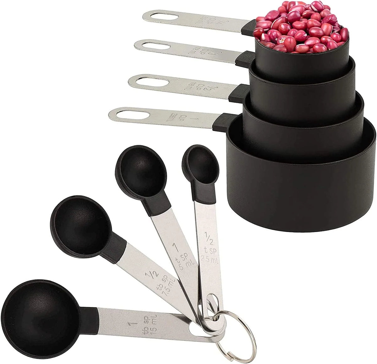 8-Piece Stackable Measuring Cups & Spoons Set