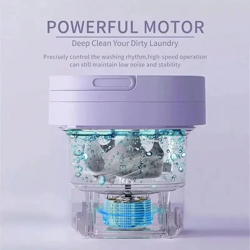 8L Portable Washing Machine Mini Washer Foldable Washer Small Spin Dryer, Deep Cleaning Of Underwear, Baby Clothes And Sock
