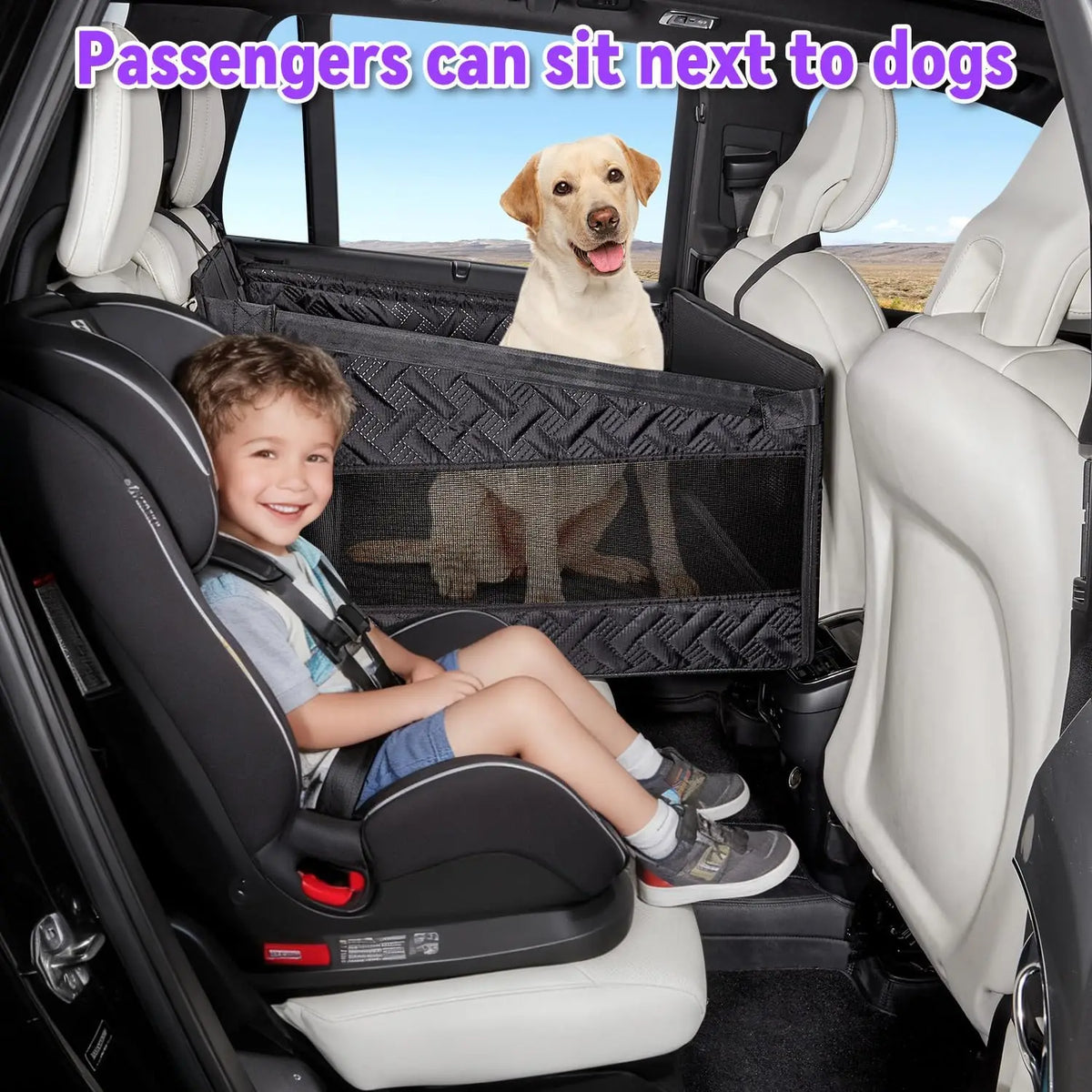 Waterproof Car Pet Seat Cover – Hammock Dog Mat with Hard Bottom & Mesh, All Sizes
