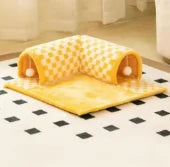 Cat Tunnel Maze Bed – All-Season Warm Nest, Removable & Washable
