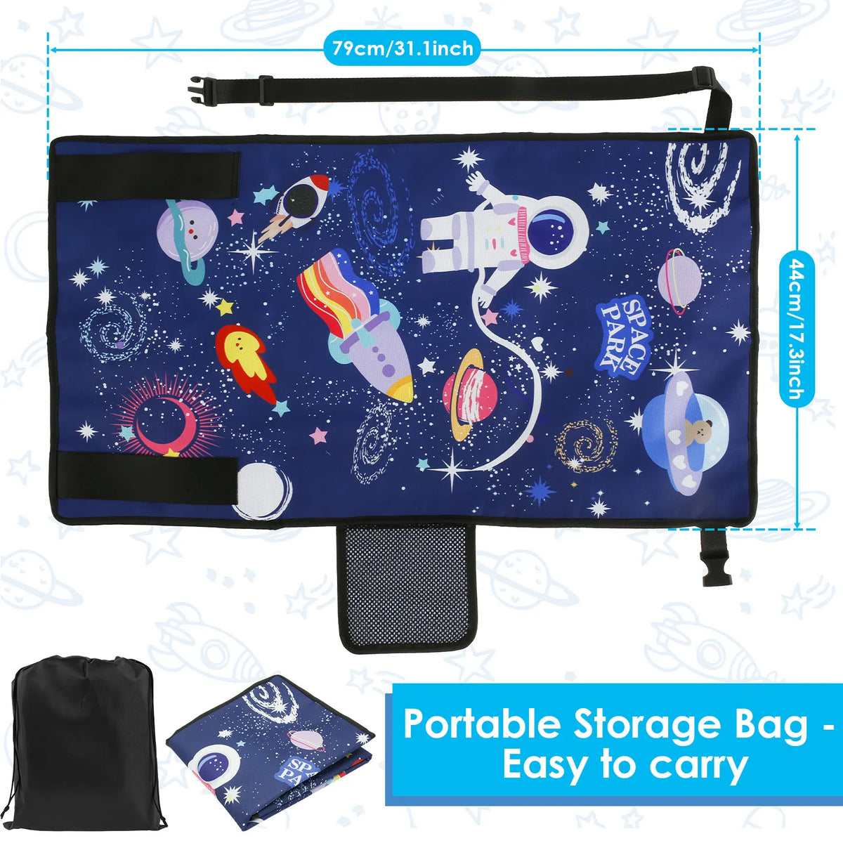 Kids Airplane Seat Extender & Footrest Hammock – Portable Travel Bed for Toddlers