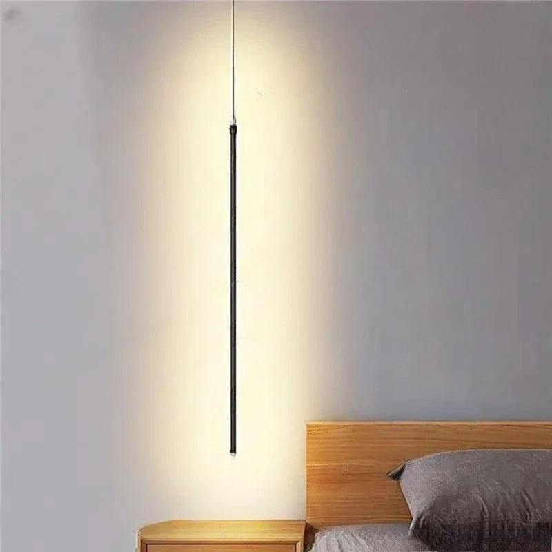 Modern LED Pendant Light – Adjustable Hanging Lamp for Bedroom, Living Room & Hotel, Warm or Cool White