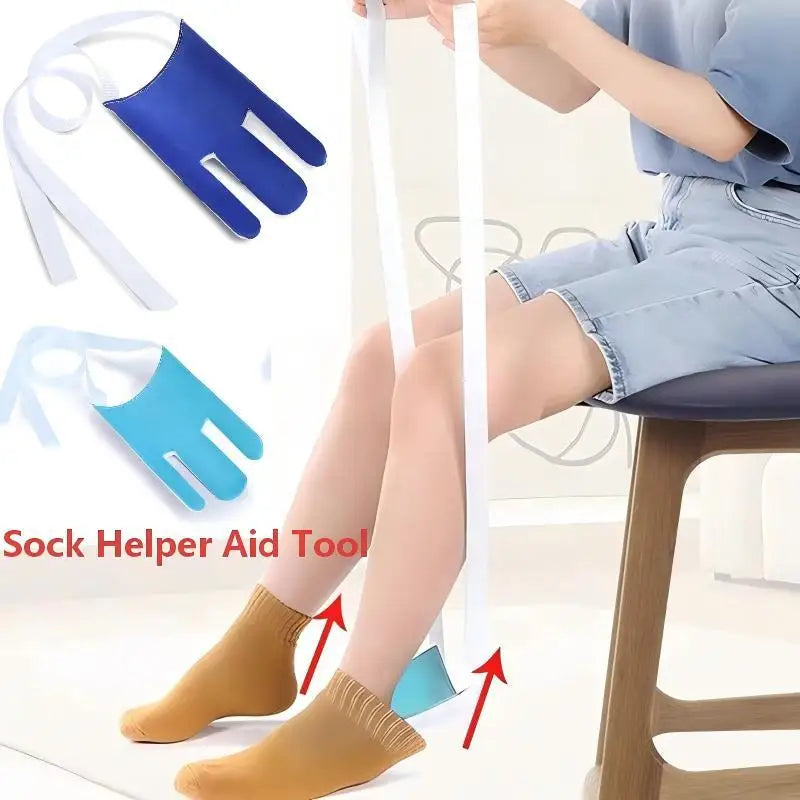 No Bending Sock Aid Tool Sock Aid Pulling Device Sock Helper Easy On Sock Puller For Elderly Disabled Pregnant People Daily Home