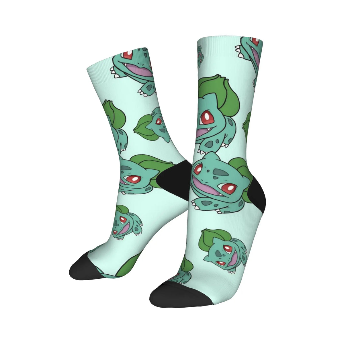 P-Pokemons Snorlax Socks Men Women Polyester Funny Happy  Socks Novelty Spring Summer Autumn Winter Middle Tube Stockings Gift
