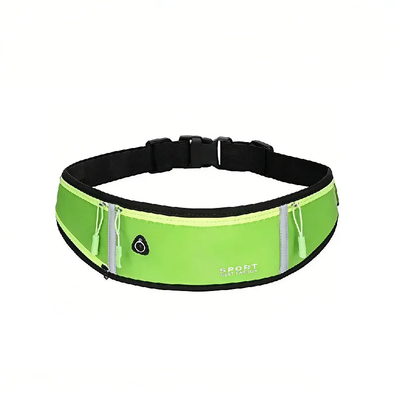Running Waist Bag Sport Phone Bag Waterproof Reflective Comfortable Adjustable Wear Resistant Belt Bag for Women Men Cycling