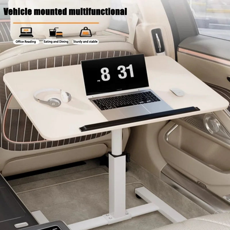 Car Mounted Small Table with Foldable Dining Table Front and Rear Multifunctional Table for Passenger Seat Car Office Desk