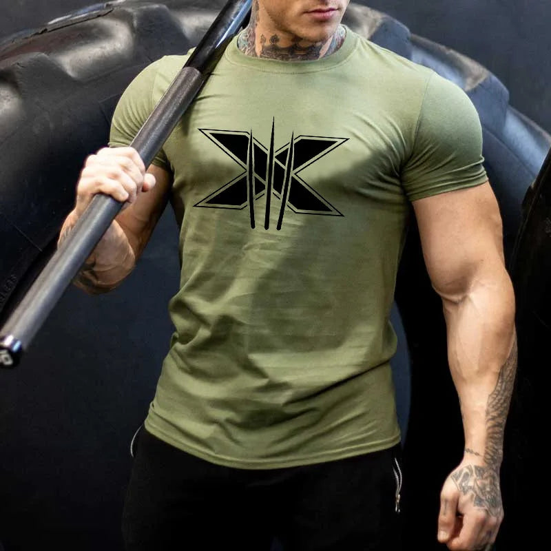 Men's Slim-Fit Cotton Training T-Shirt