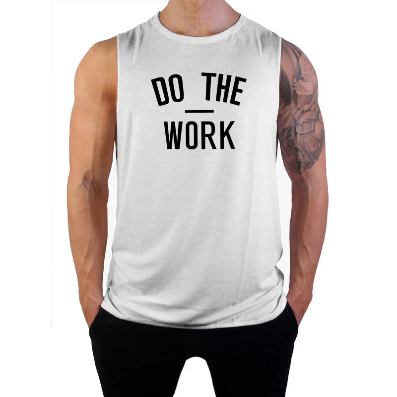 Men's "Do The Work" Mesh Gym Tank