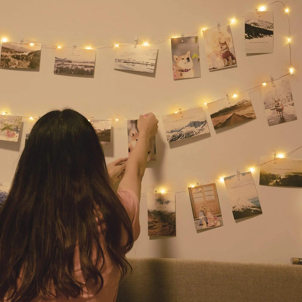 LED Photo Clip String Lights – USB or Battery Powered, Bedroom & Party Decoration