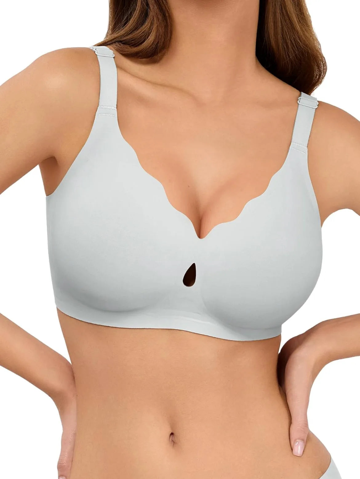 Wireless Bras for Women Wave Push Up No Underwire Bralettes Seamless Full Coverage Support Lift Everyday Bra
