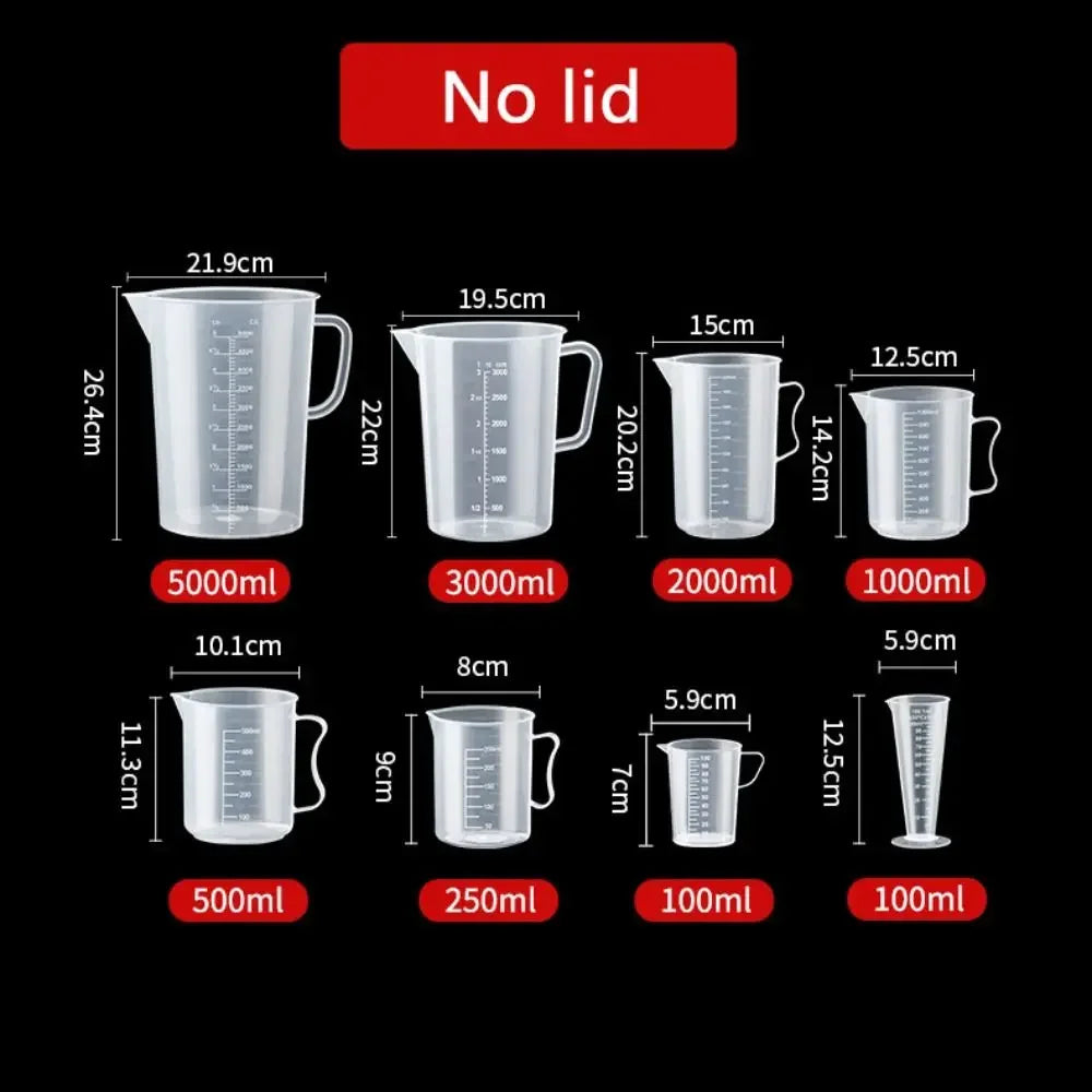 Thick Plastic Measuring Cup with Scale