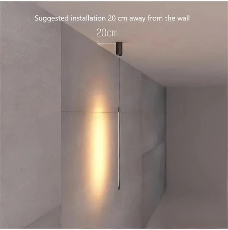 Modern LED Pendant Light – Adjustable Hanging Lamp for Bedroom, Living Room & Hotel, Warm or Cool White