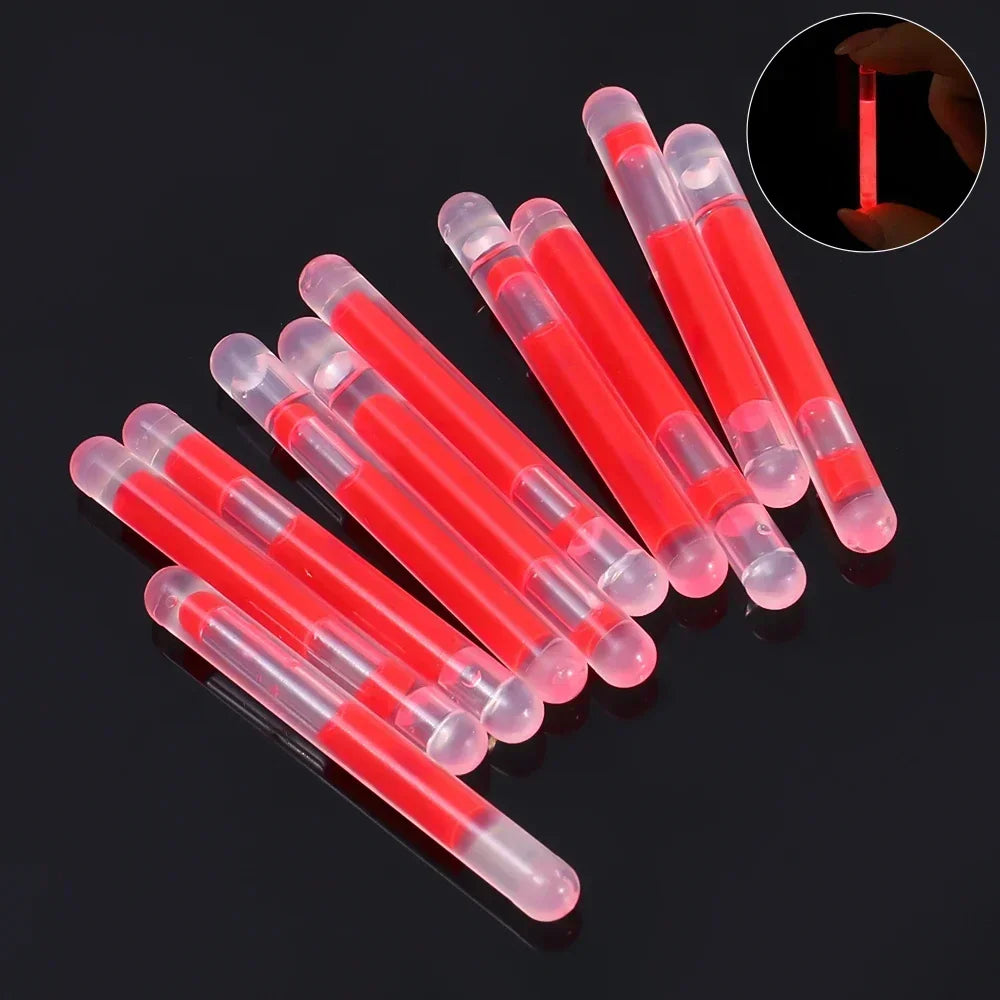 100/10PCS Glowing Sticks Fishing Float Rod Lights Chemical Fluorescence Sticks for Wedding Decoration Home Party Clubs Supplies
