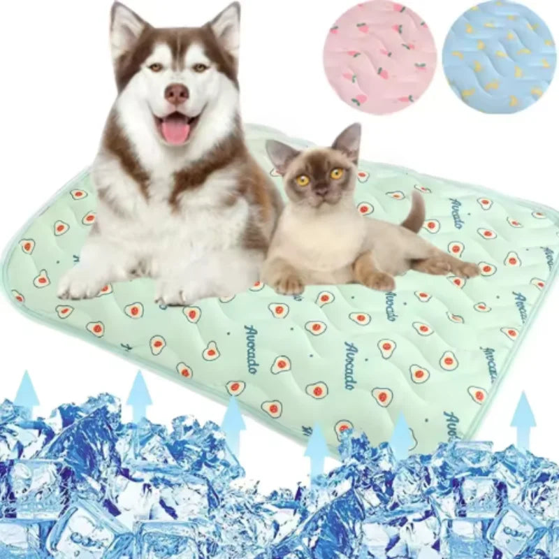 Summer Pet Cooling Mat – Breathable Ice Pad for Dogs & Cats, Washable, S/L
