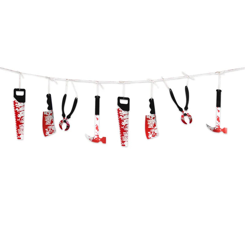 Bloody Weapons Halloween Garland