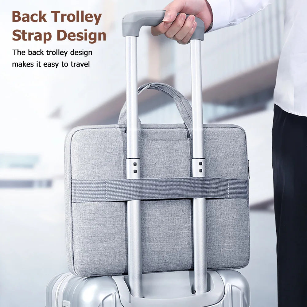 Shockproof Ultra-Thin Laptop Sleeve Handbag for MacBook Xiaomi Huawei ASUS 11-16" Notebook Business Briefcase
