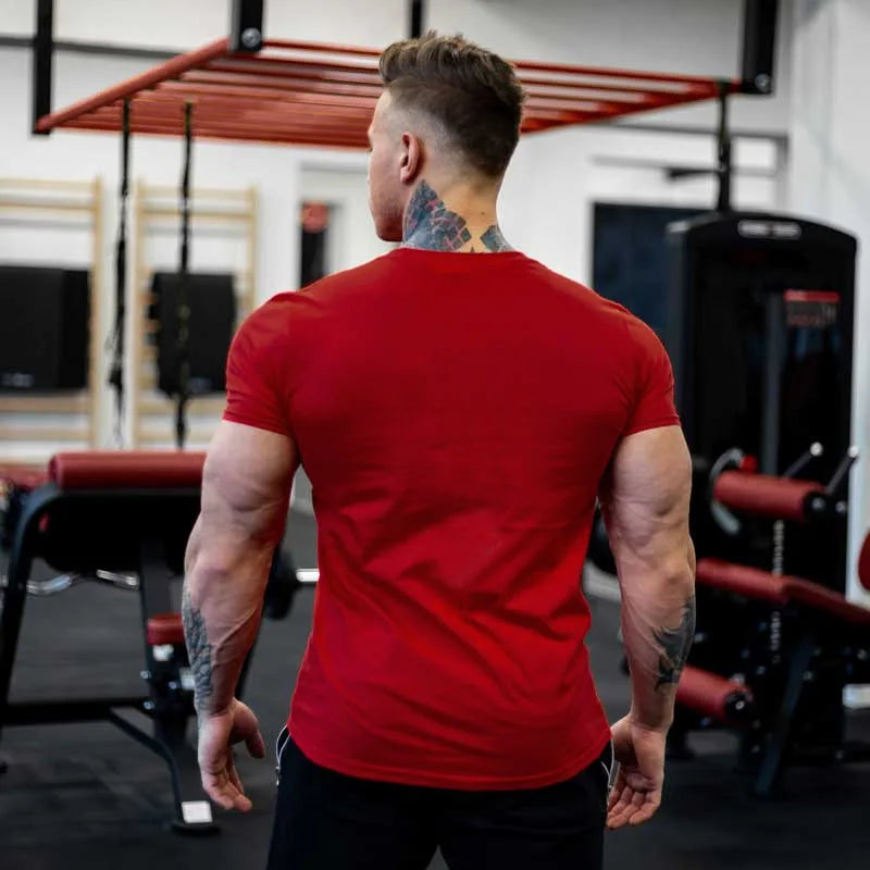 Men's Slim-Fit Cotton Training T-Shirt