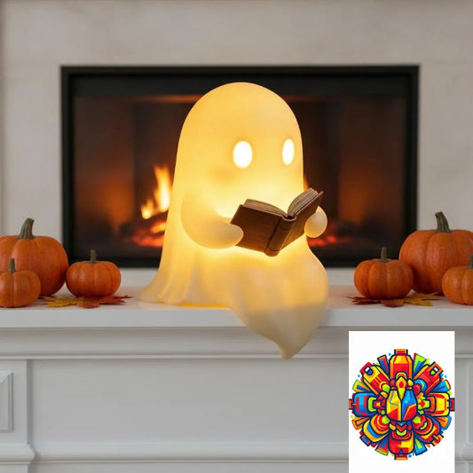Cute Ghost Reading Book Lamp