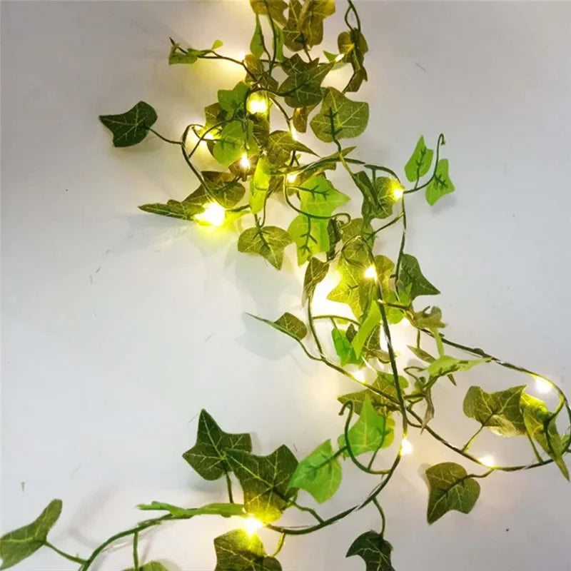 Green Leaf Vine Fairy String Lights