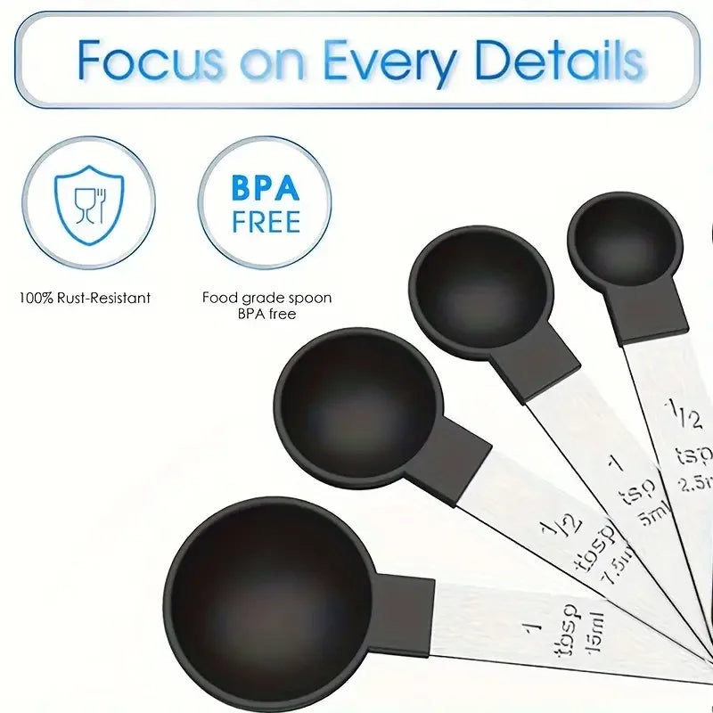 8-Piece Stackable Measuring Cups & Spoons Set