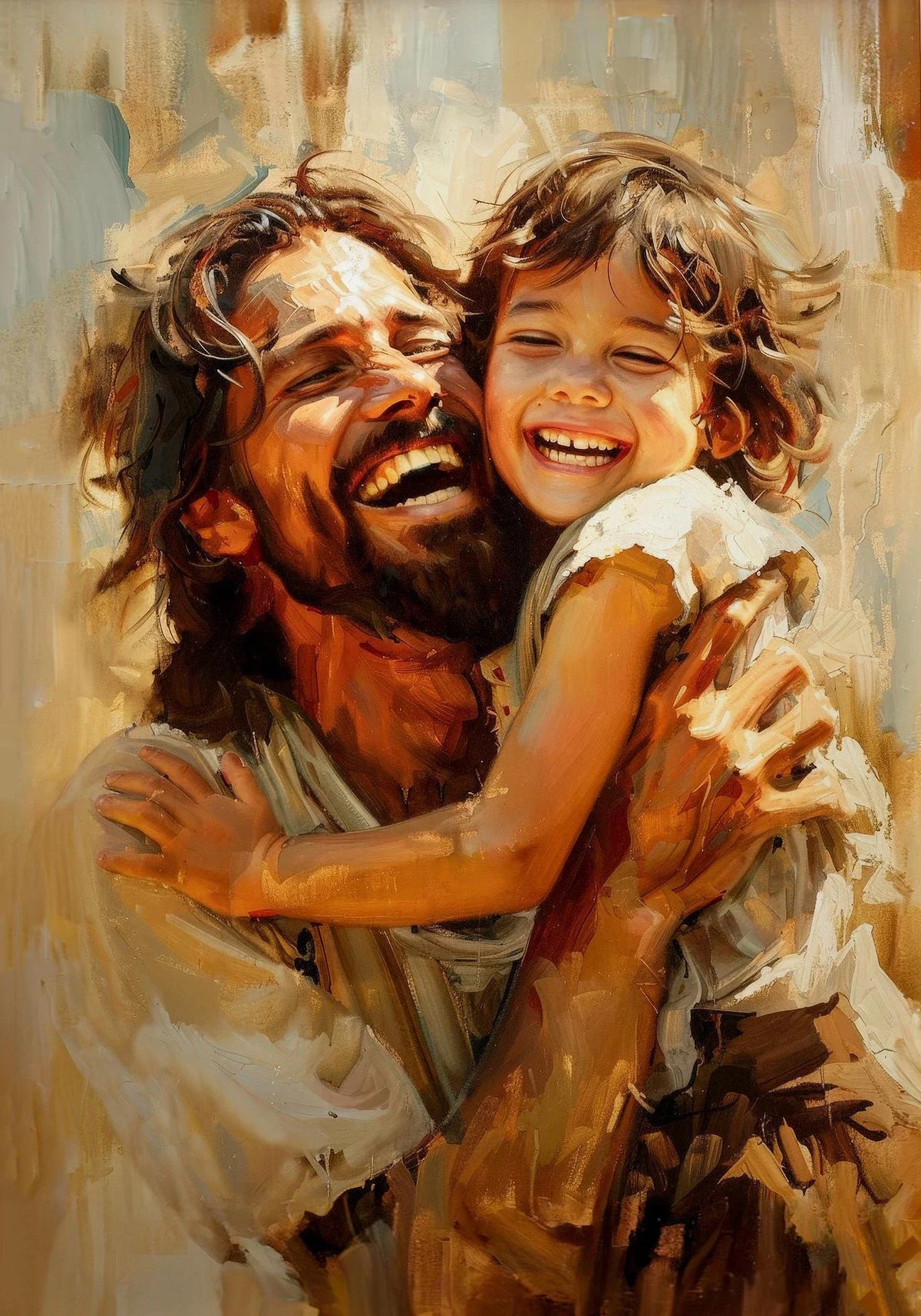 Jesus Christ Walking on Water Hand of God Jesus Portrait Classic Retro Poster Canvas Paintings Wall Art Pictures Home Decor
