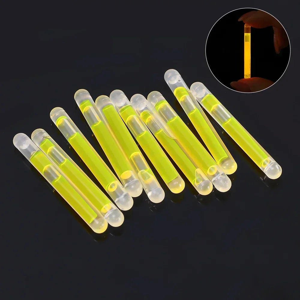 100/10PCS Glowing Sticks Fishing Float Rod Lights Chemical Fluorescence Sticks for Wedding Decoration Home Party Clubs Supplies